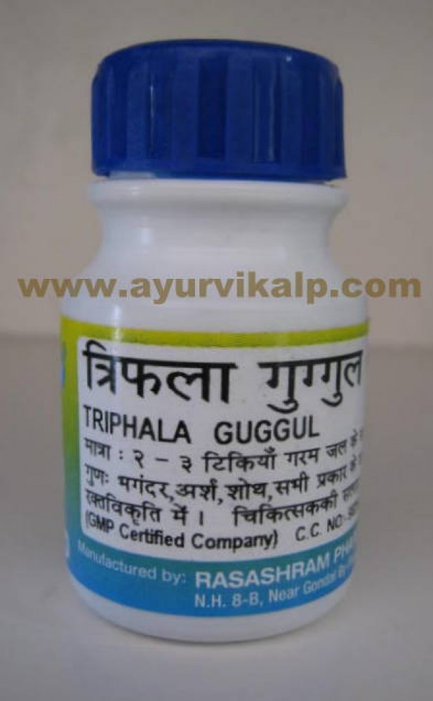 Rasashram, TRIPHALA GUGGUL, 80 Tablet, For Weight Loss, Piles ...
