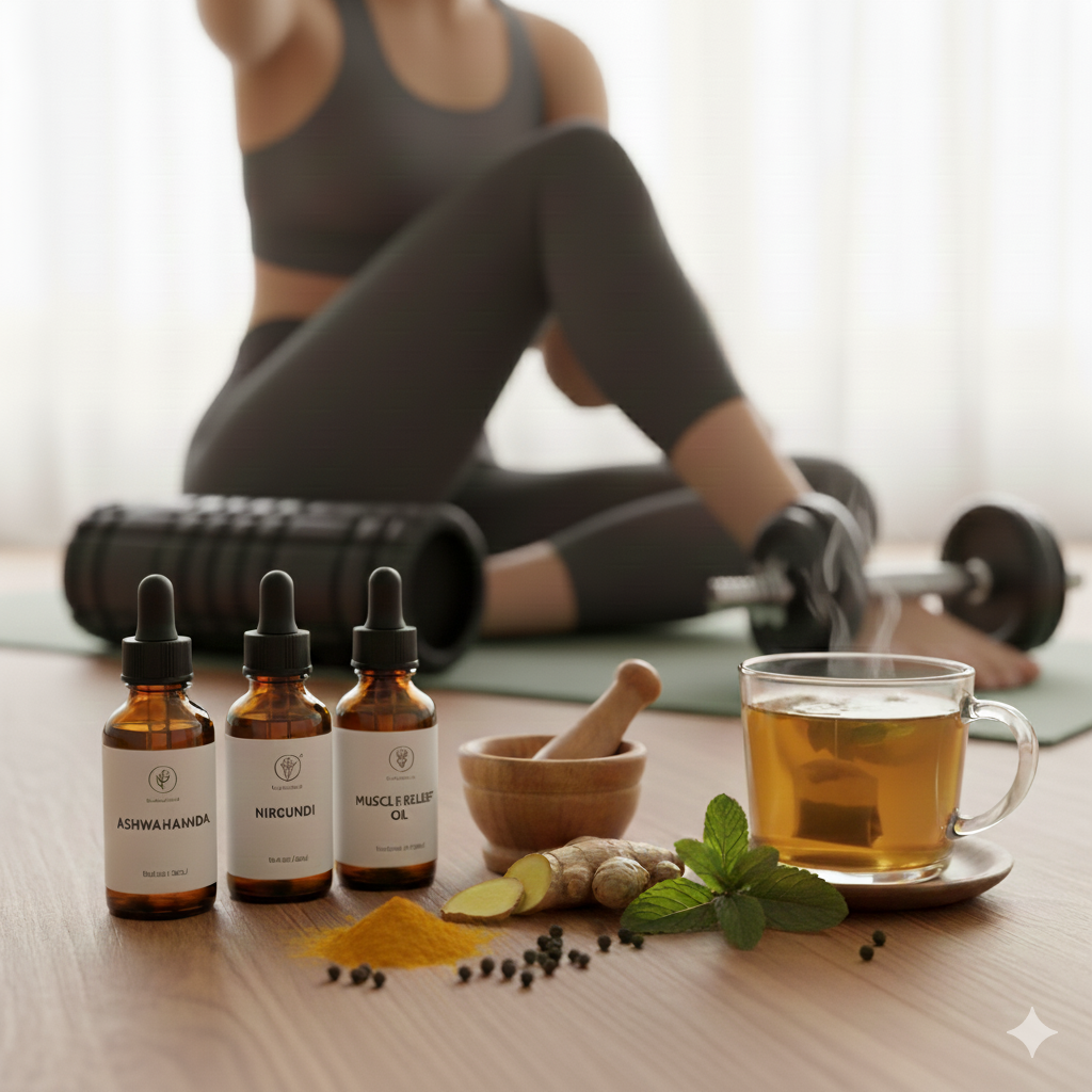 Natural Muscle Recovery: Top Ayurvedic Herbs for Pain & Soreness