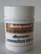 ANANDBHAIRAW Ras(Kas) (Ras Raj Sunder) Baidyanath, 80 Tablets