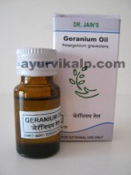 Dr. Jain's GERANIUM Oil, 10ml, Antidepressant, Antiseptic, Astringent