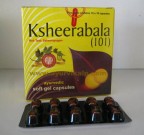 Arya Vaidya Pharmacy, KSHEERABALA (101), Ayurvedic Soft Gel 100 Capsules, Nervine Tonic