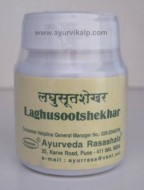 LAGHUSOOTSHEKHAR, Ayurveda Rasashala, 60 Tablets, For Anorexia, Acidity Induced Headache