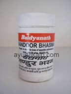 MANDOOR Bhasma Rasendra Saar Sangraha Baidyanath, 10 g