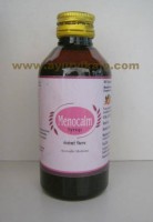 Arya Vaidya, Ayurvedic MENOCALM SYRUP, 225ml, Effective in  Dysmennorhea, Dysfunctional Uterine Bleeding