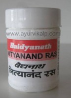 NITYANAND Ras (Bhaishajya Ratnavali) Baidyanath, 40 Tablets