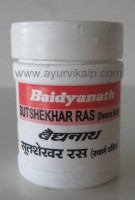 SUTSHEKHAR Ras Swarna Rahit Ayurveda Saar Sangraha Baidyanath, 40 Tablets