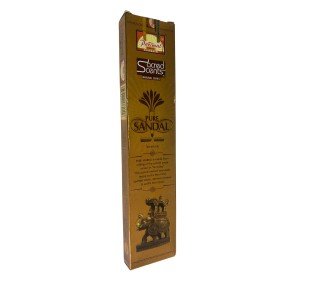 Parimal Sacred Scents Natural Series PURE SANDAL Incense Sticks, 24g