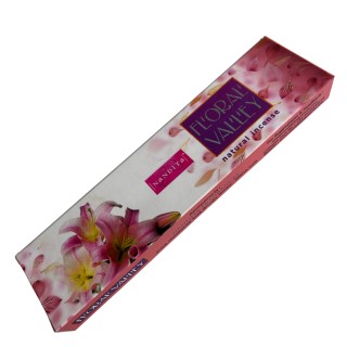 Nandita Fragrance FLORAL VALLEY Natural Incense Sticks, 50g