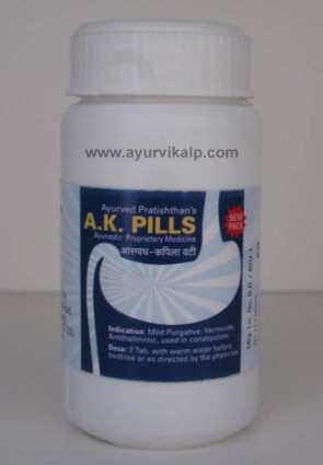 A.K.PILLS, Ayurved Pratishthan, 60 Tablets, For Mild Purgative