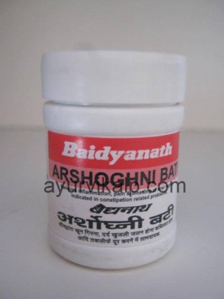 ARSHOGHNI Bati (Siddha Yoga Sangraha) Baidyanath, 40 tablets