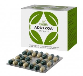 Charak ADDYZOA Capsules for Oligospermia & Defective Sperm Morphology