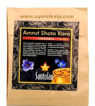 Dr. Balaji Tambe, Santulan AMRUT SHATA KARA, 100g, Gold & Saffron, Vitality