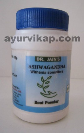 Dr Jain ASHWAGANDHA Powder, 50gm, Pure Herbal Powder