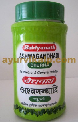 Baidyanath ASHWAGANDHADI Churna, 100gm, for Vitality & Stamina