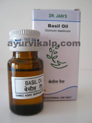 Dr. Jain's BASIL Oil, 10ml, Digestive, Antiseptic, Restorative