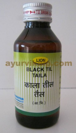 Lion BLACK TIL Taila, 100ml, for Useful In Panchkarma
