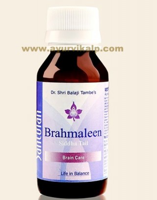 Dr. Balaji Tambe, Santulan BRAHMALEEN Siddha Oil, 50ml, Brain Care