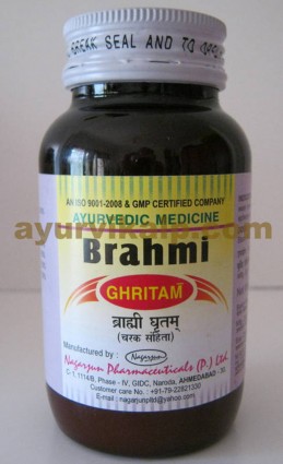 Nagarjun BRAHMI Ghritam, 100gm, for Insomnia, High B. P.