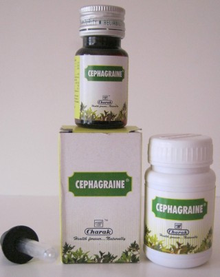 Charak CEPHAGRAINE (40 Tablets) & Nasal Drops (15ml)