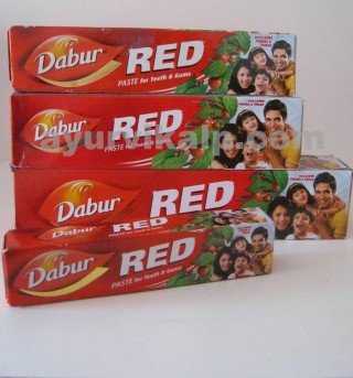 Lot of 3 Dabur RED TOOTHPASTE for Teeth & Germs Protection