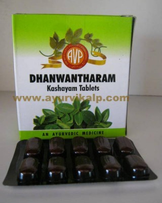 Arya Viadya Pharmacy, DHANWANTHARAM Kashayam, 100 Tablets, For Neuro Muscular Disorders, Gynaecological Disorders