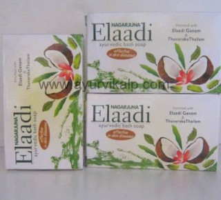 ELAADI Soap Nagarjuna, 75 g with Coconut & Hydnocarpus Oil