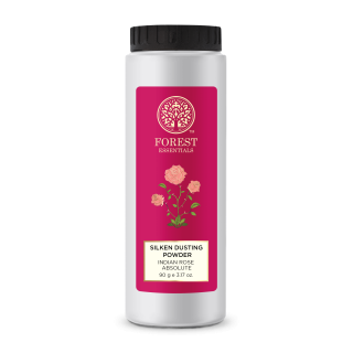 Forest Essentials SILKEN DUSTING Powder Indian Rose Absolute 90g (3.17 oz)