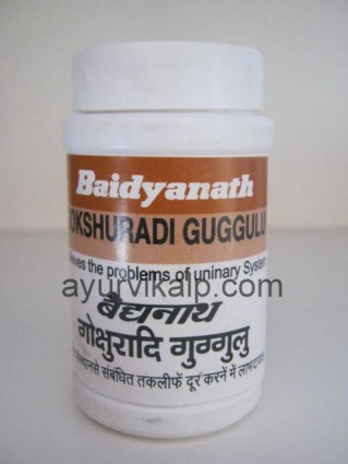 Baidyanath GOKSHURADI Guggulu (Siddha Yog Sangrah), 80 tablets, Urinary System Problems