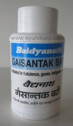 Baidyanath GAISANTAK Bati, 100 Tablets, for gas trouble, Flatulence Treatment