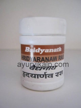 HRIDYARANAW Ras Bhaishajya Ratnavali Baidyanath, 80 tablets