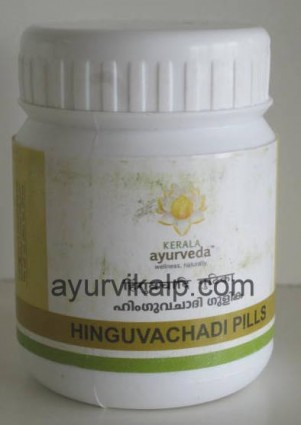 HINGUVACHADI Pills, Kerala Ayurveda, 50 Pills, Indigestion, Constipation