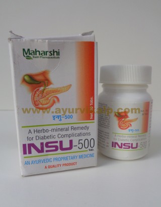 Maharshi Badri, INSU-500, 30 Tablets, Diabetic Complications