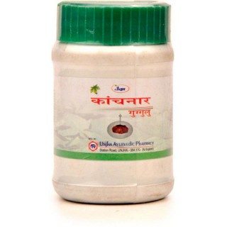 Unjha Pharmacy KANCHANAR GUGGULU, 60 Tablets, Thyroid, Glandular Swellings, Sinuses