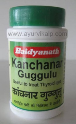 Baidyanath KANCHANAR Guggul (Yog Ratnakar), 80 Tablets, Useful to treat thyroid cyst