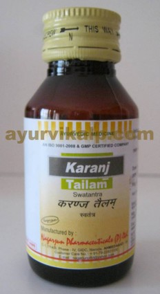 Nagarjun KARANJ Tailam, 50ml, for Skin Problems