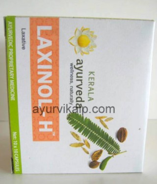 LAXINOL- H, Kerala Ayurveda - 100 Capsules, Herbal Laxative