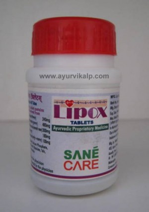 Sane Care, LIPOX, 40 Tablets, Dyslipedemia