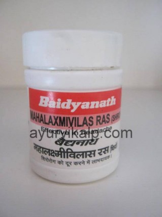 MAHALAXMIVILAS Ras Shiro Bhaishajya Ratnavali Baidyanath, 40 tablets