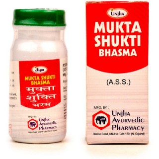 Unjha Pharmacy MUKTASHUKTI BHASMA, 10g, For Cough, Cold, Asthma, Digestive Disorders