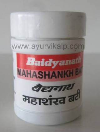 Baidyanath MAHASHANKH Bati (Bhaishajya Ratnavali), 40 Tablets, Indigestion, Abdomen Pain
