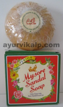 Mysore Sandal Soap, 150g, Only Soap with Pure Sandalwood Oil