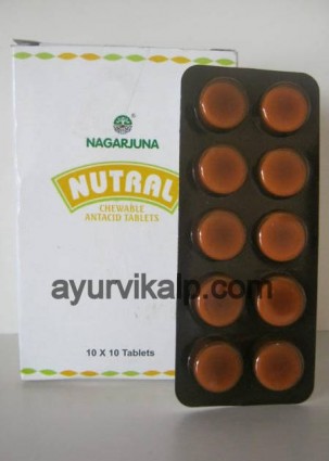 NUTRAL Chewable Antacid Tablets, Nagarjuna, Safe Antacid