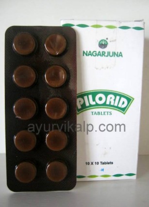 PILORID,Nagarjuna,100 Tablets, Piles, Hemorrhoid