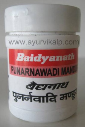 PUNARNAWADI Mandur (Ayurved Sar Sangraha) Baidyanath, 40 Tablets