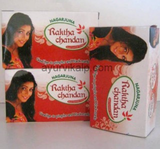 RAKTHA CHANDAN Red Sandalwood Soap Nagarjuna, 75 g