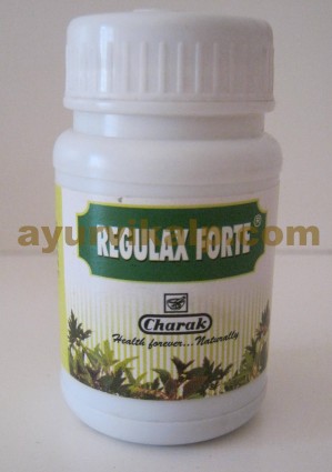 Charak REGULAX FORTE, 40 Tablets - Polyherbal Laxative