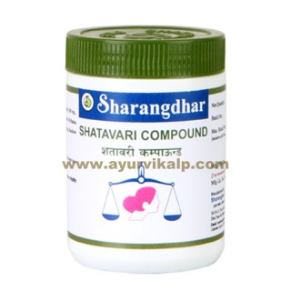 Sharangdhar, SHATAVARI COMPOUND, 120 Tablet, Harmonal Imbalance, Thyroid