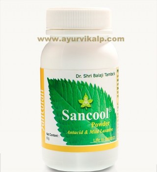 Dr. Balaji Tambe, Santulan SANCOOL Powder, 100g, Antacid and Mild Laxative
