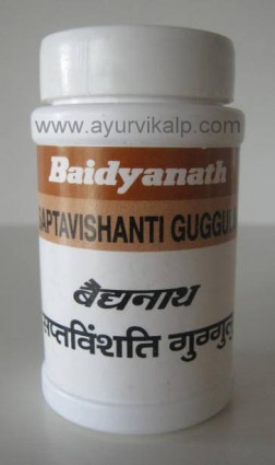 SAPTAVISHANTI Guggulu Bhaishajya Ratnavali Baidyanath, 20 g