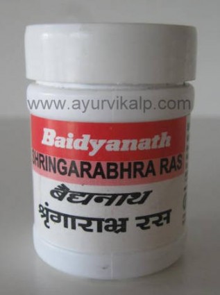 SHRINGARABHRA Ras (Bhaishyajya Ratnawali) Baidyanath, 40 Tablets